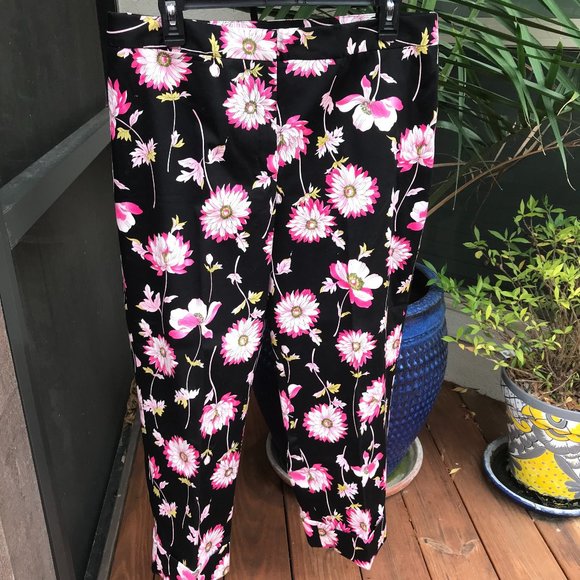 Rafaella Pants - RAFAELLA | Floral Cropped Capris - 14